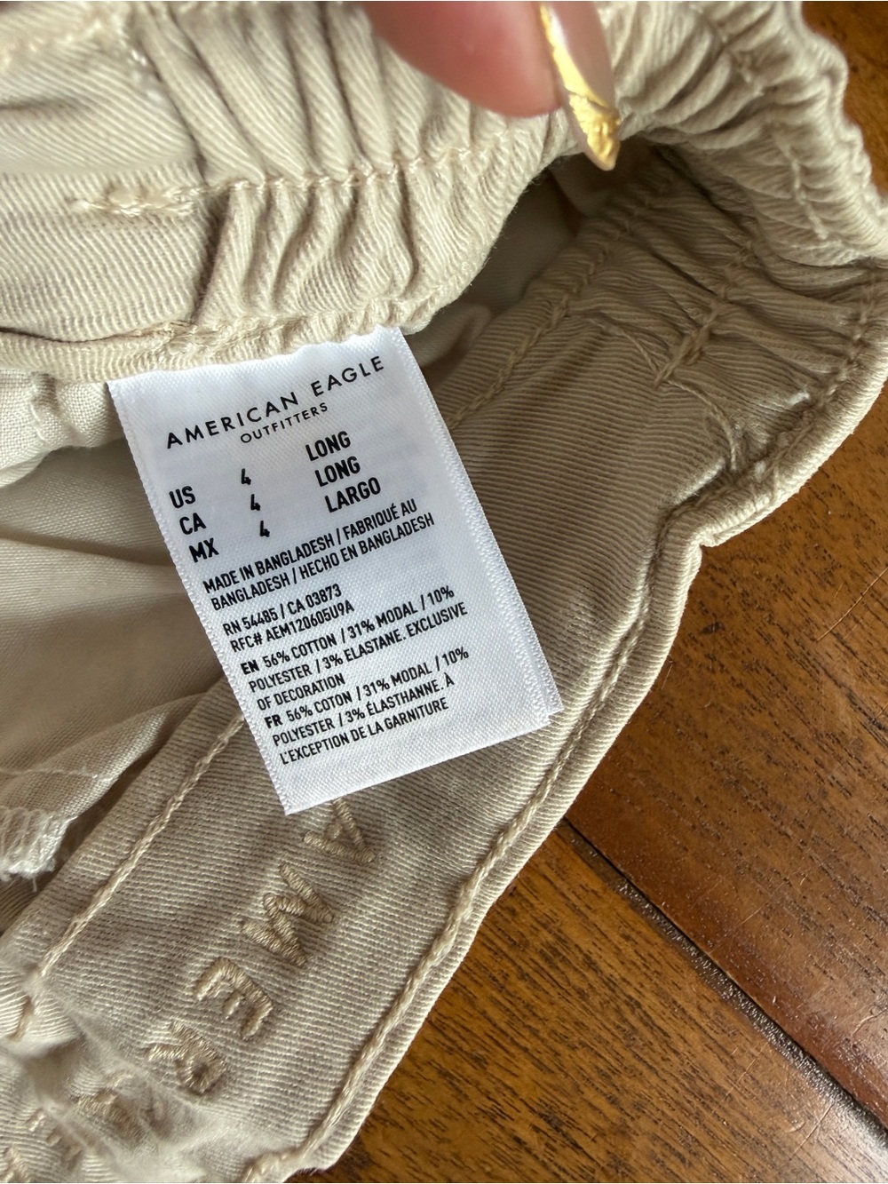 American Eagle Outfitters Light Beige Chino Pants - Picture 3 of 4